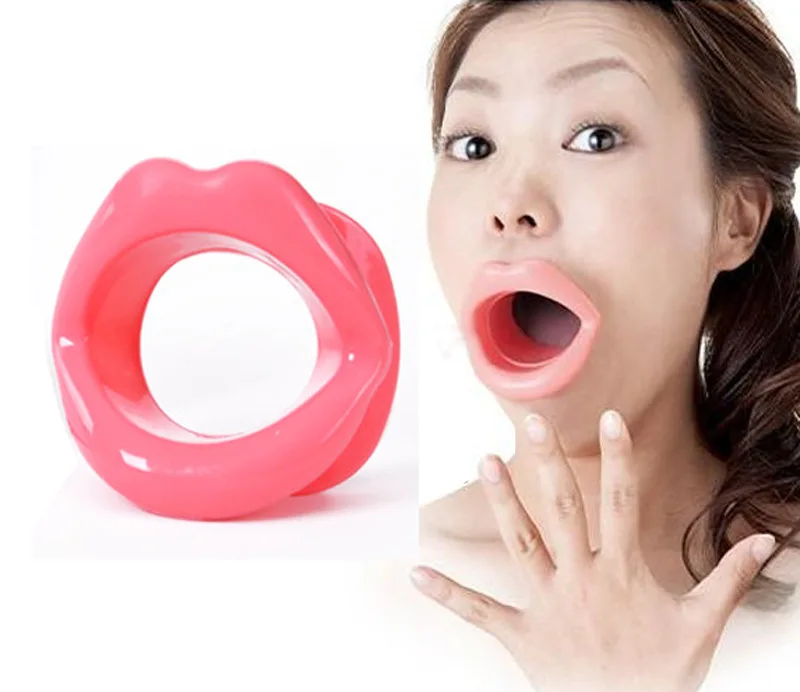

Adult Oral Mouth Toy Forced Mouth Opening Device Silicone Rubber Face Slimmer Smiling Face Exercise Face Massager