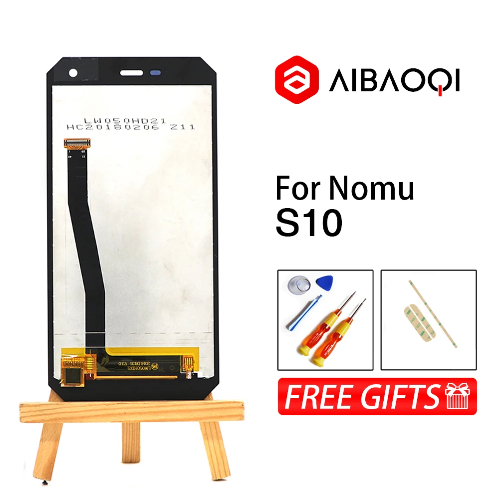 Оригинальный сенсорный экран AiBaoQi + ЖК дисплей 1280X720 в сборе замена для Nomu S10 5 0