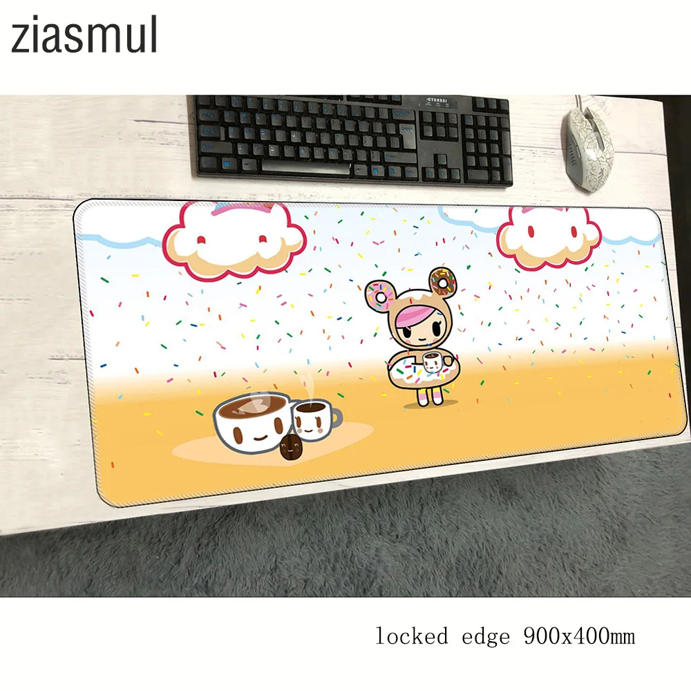 Tokidoki радужные коврики для мыши подарки 90x40 см Коврик notbook компьютерный коврик