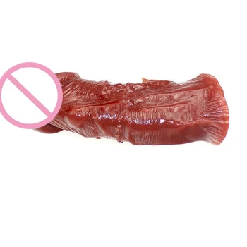 Nouveau manchon de pénis en Silicone souple gros pénis réaliste agrandissement manchon d'extension préservatifs coq retard manchon produits sexuels pour hommes