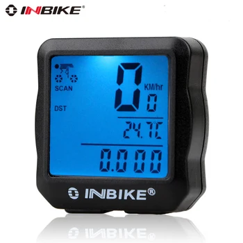 

2019 Inbike Digital Cycling Computer Speedometer ciclismo Mtb Road Bike Team Bicycle Waterproof computer Odometer Blue Screen