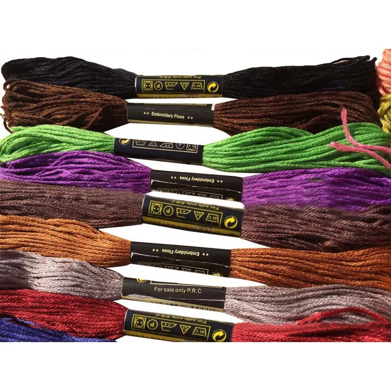 

100 Pcs/Set Multicolor Similar DMC Thread Cross Stitch Cotton Sewing Skeins Embroidery Thread Floss Kit DIY Sewing Tools Thread
