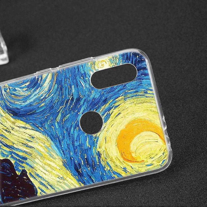Популярный Мягкий силиконовый чехол Van Gogh Tardis для Xiaomi Redmi K20 7 7A 5 5Plus 6 6A S2 Note 8 Pro