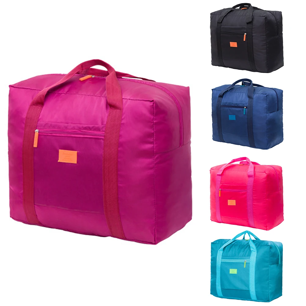 

Fashion WaterProof Travel Bag Large Capacity Women Nylon Folding Bags Unisex Luggage Handbags Clothes Organizer Storage Bag