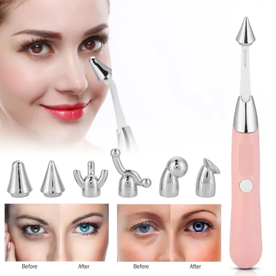 

6 In 1 Eye Nose Massager Anti Wrinkle Facial Beauty Bar Roller Skin Eyes Lifting Stick Tightening Face Lift Sticks Slimming Tool