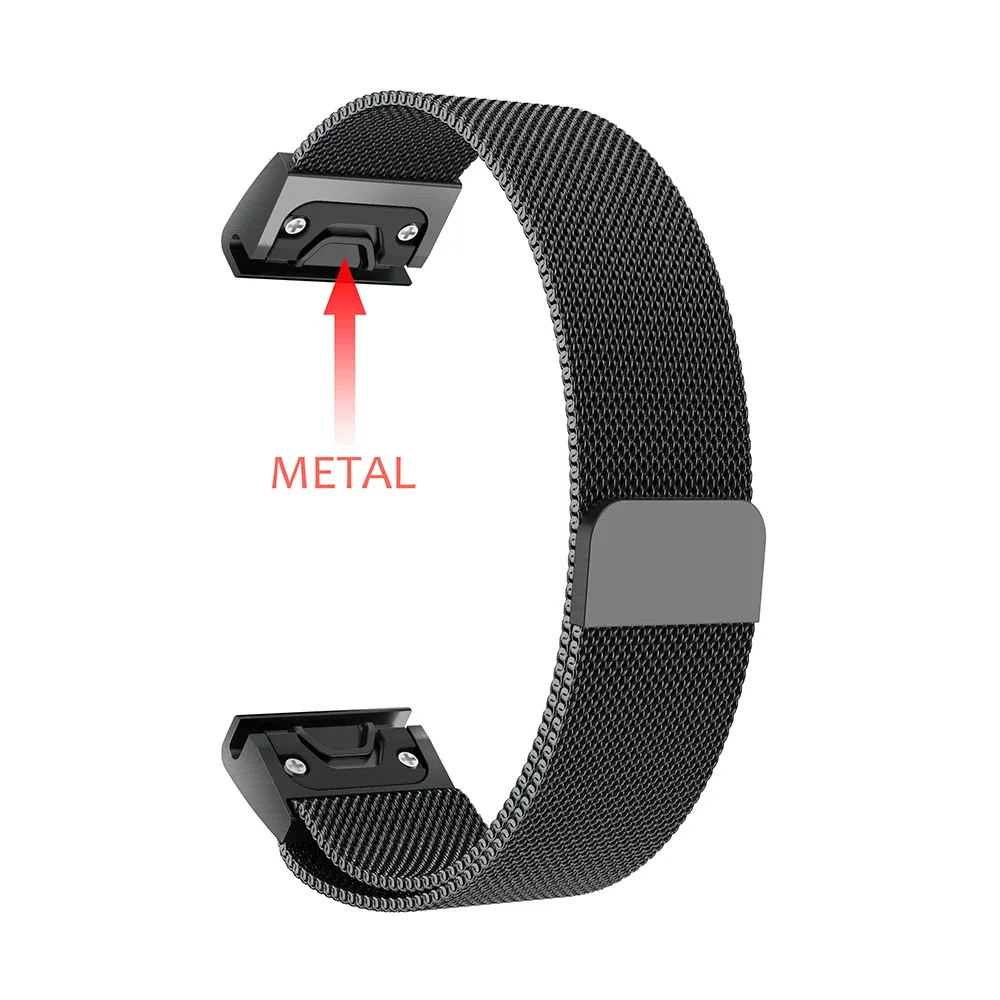  26 22 20 mm Quick Release Easy Fit Milanese Watch Wrist band Strap for Garmin Fenix 5X 5 5s 3 3HR S - 33008984298