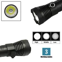 Super G7 12000lm XML T6 LED Zoom Flashlight 18650 Torch USB Rechargeable Lamp Light Set For Bicycle Bike Outdoors Sports P32