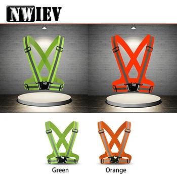 

NWIEV Reflective Night Running Cycling Safety Vest Belts For Hyundai I30 IX35 Nissan Juke Subaru Suzuki Vitara Swift Opel
