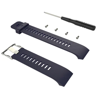 

OOTDTY Silicone Replacement Wrist Band Strap For Garmin Forerunner 35 Sports GPS Watch Silicone Watch Band Strap