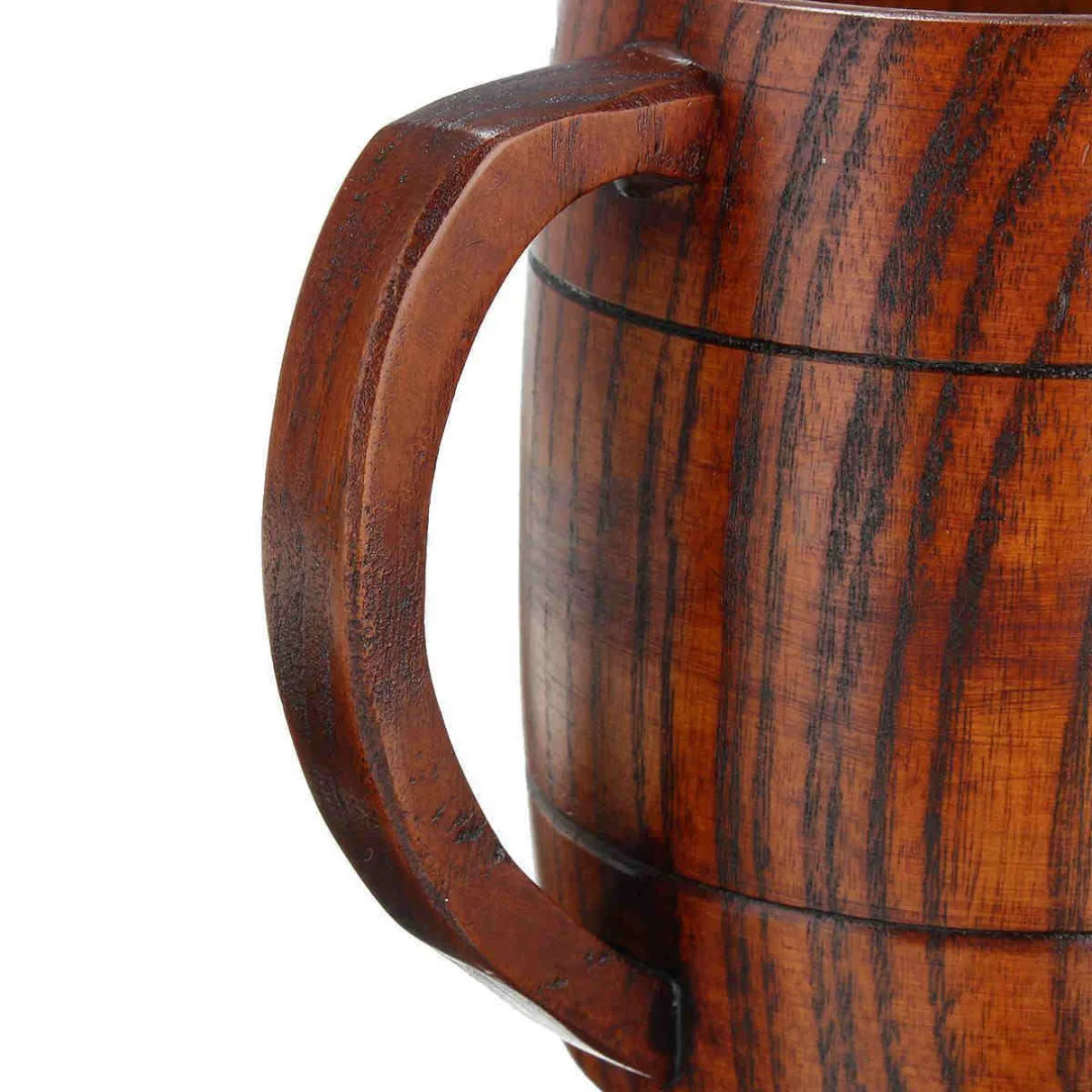 JX-LCLYL New Wooden Milk Beer Coffee Cup Drink Juice Tea Mug Barrel Mugs Gift Handmade