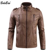 BOLUBAO мужские Куртки из искусственной кожи, пальто, зимняя мужская Высококачественная мотоциклетная кожаная куртка из искусственной кожи, мужские Модные Куртки из искусственной кожи, пальто