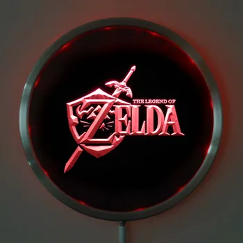 

rs-e0040 Legend of Zelda LED Neon Light Round Signss 25cm/ 10 Inch - Bar Signs with RGB Multi-Color Remote Wireless Control