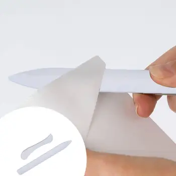 

2pcs DIY Scrapbooking Paper Creaser Card Set Manual Cutting Paper Folding Tool Crafts Edge Side Slicker Letter Opening Device