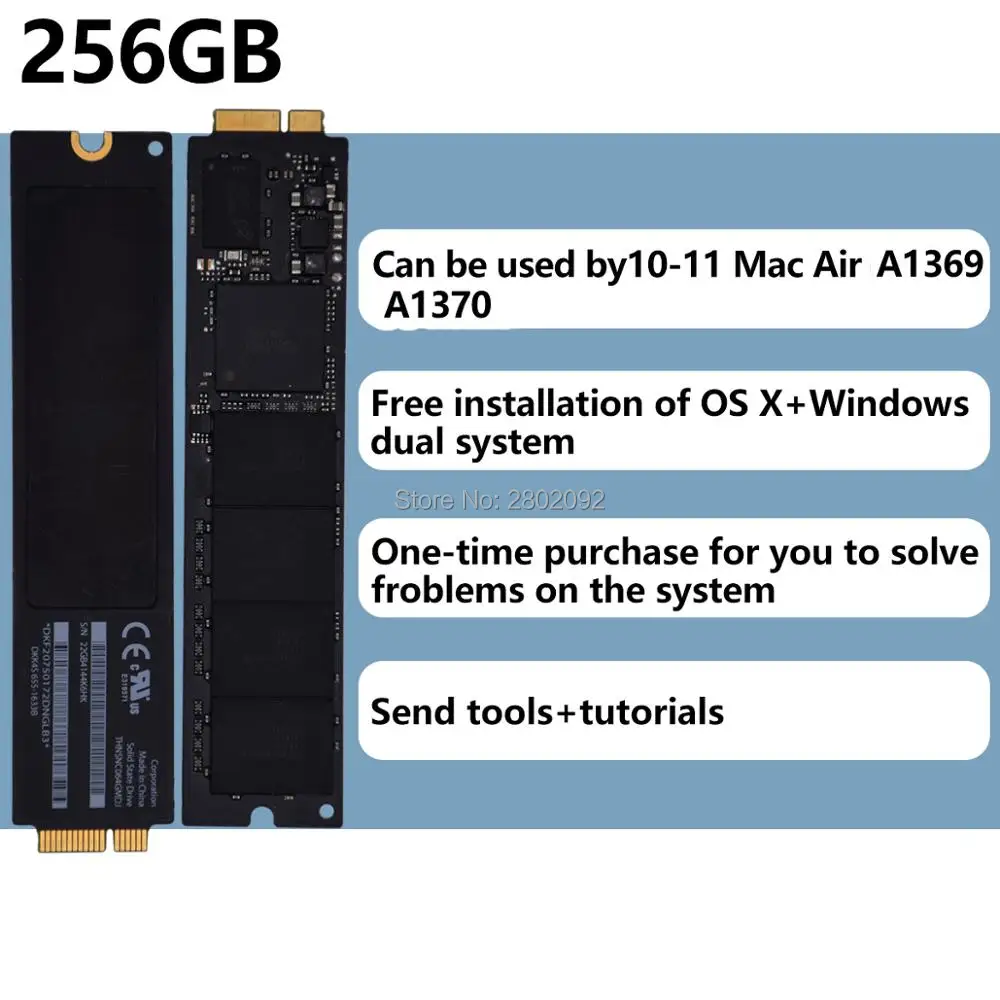  Original 256GB SSD Für 2010 2011 Macbook Air A1369 A1370 ssd MC503 MC504 MC965 MC966 MC968 MC969 TH