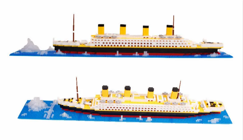 

66503 1860PCS Model city Titanic RMS ship 3D Educational compatible with 05033 Diamond Building Bricks Blocks hobbies Toys