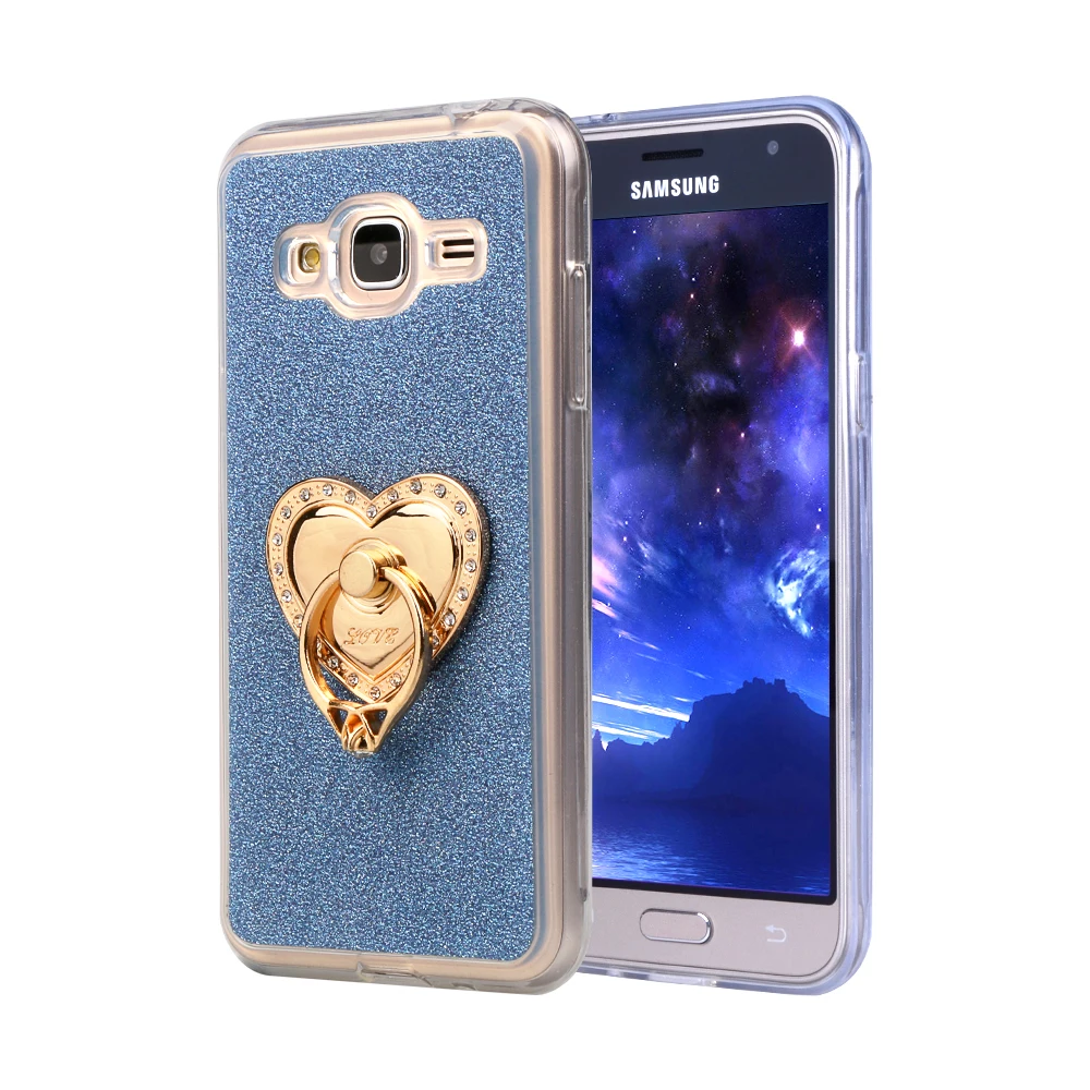 Роскошный блестящий чехол для Samsung Galaxy Grand Prime G530H/Neo i9060/S Duos S7562 силиконовое кольцо