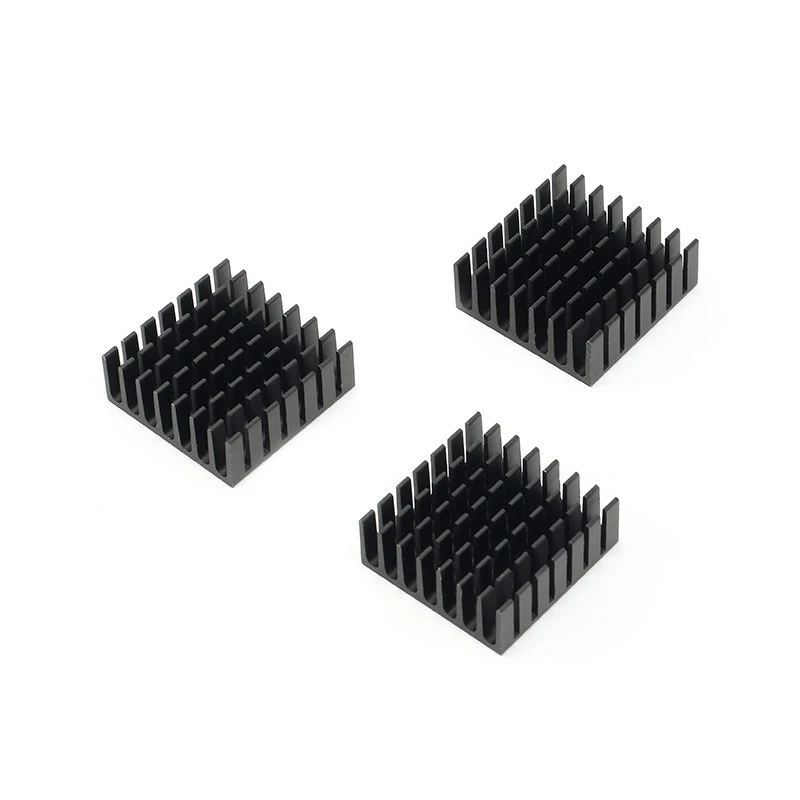 1 pc 282811mm Heatsink Cooling Fin Aluminum Heat Sink Radiator Cooler Black Heatsink 28X28X11mm (1)