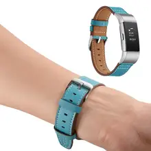 Браслет на запястье для классического кожаного браслета с металлическими разъемами для Smart Charge 2 Smart Watch 18Jul10
