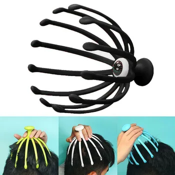 

High Quality Magnetic Beads Manual Head Massage Eight Claws Massager Portable Hand Held Scalp Massage