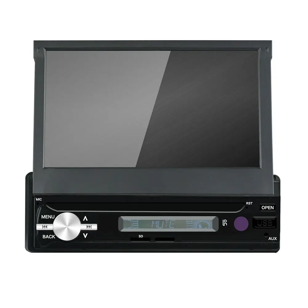 Perfect 7" 1DIN Car Stereo Multimedia Player 2+32G for Android 8.1 Adjustable Screen FM Bluetooth WIFI GPS Nav Radio Video MP5 Player 4