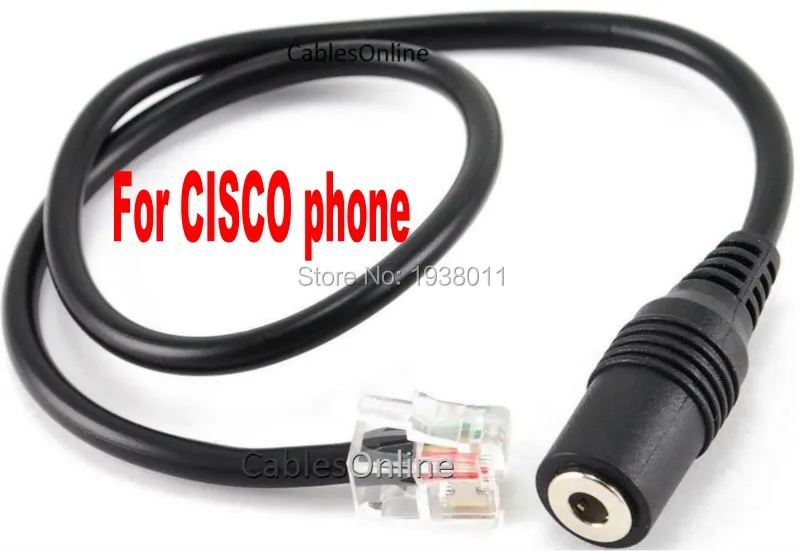 Smartphone 3.5mm Jack to RJ9/RJ10 smartphone Headset to Cisco Office