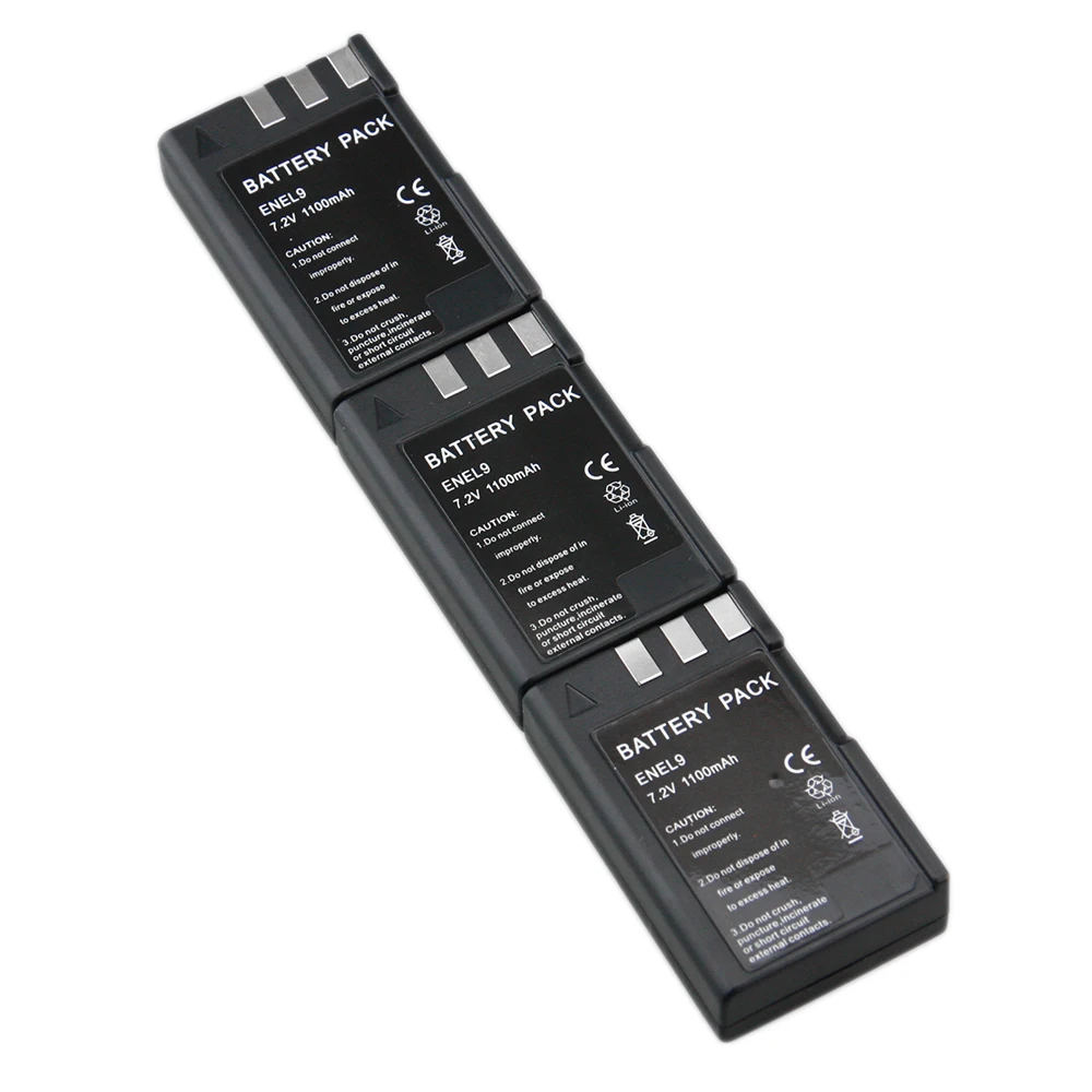 Hot Sale 50Pcs EN EL9 EN EL9 1100mAh 7.2v Li ion Camera Battery ENEL9