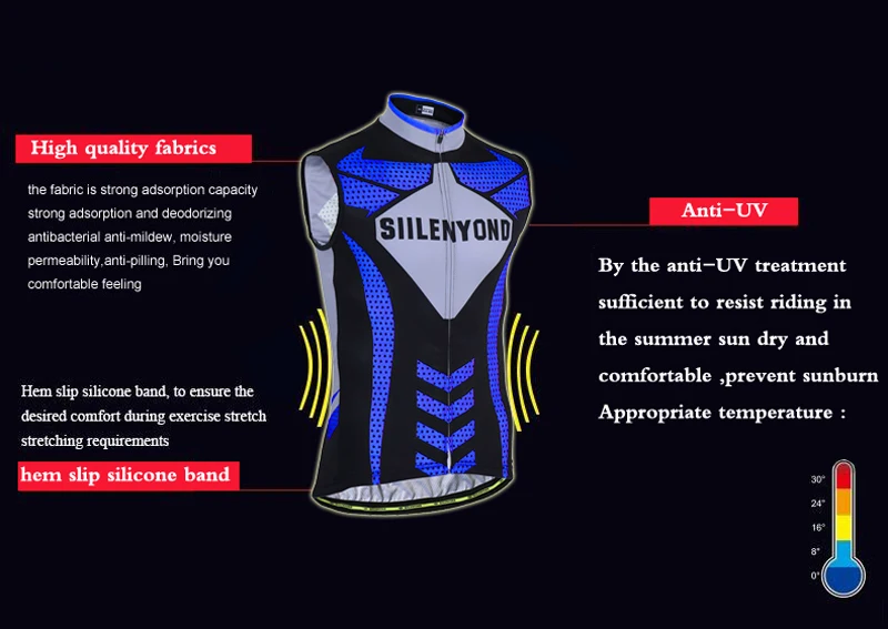 Siilenyond Pro велосипедные жилеты летние быстросохнущие без рукавов MTB велосипедная одежда дышащий велосипедный жилет Ropa Maillot Ciclismo
