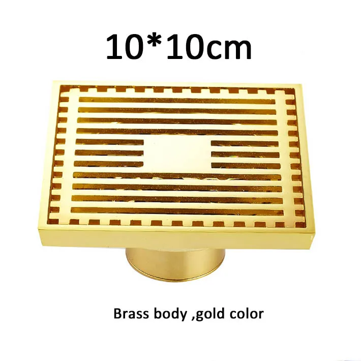 10*10 см Ванная комната аксессуар золото твердая латунь анти-ordor трапных Фильтр Ванная комната крылом душ крылом высокого качества