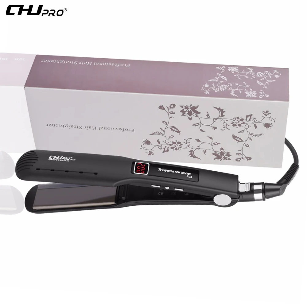 

CHJ Professional Hair Straighteners ions Flat Iron Straightening Hair Styling Tools Beauty Care Ceramic Steam Hair Straightener