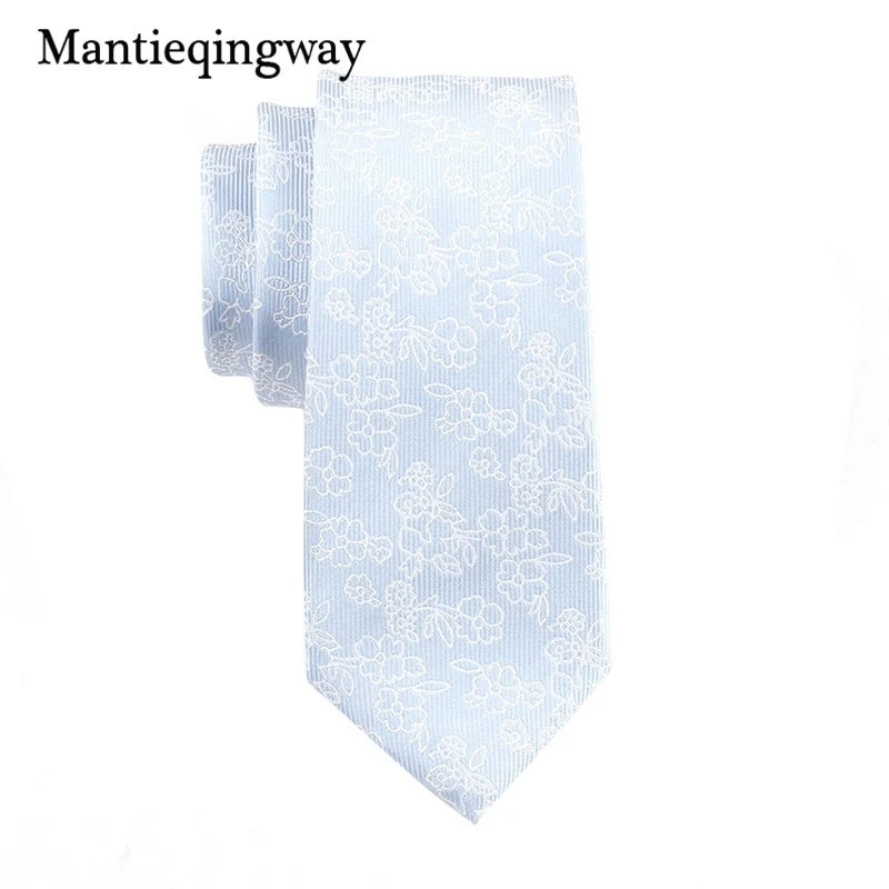 Mantieqingway 8 см деловые галстуки из полиэстера для мужчин брендовый галстук аксессуар свадебный Тощий шейный платок для костюма рубашка галстук