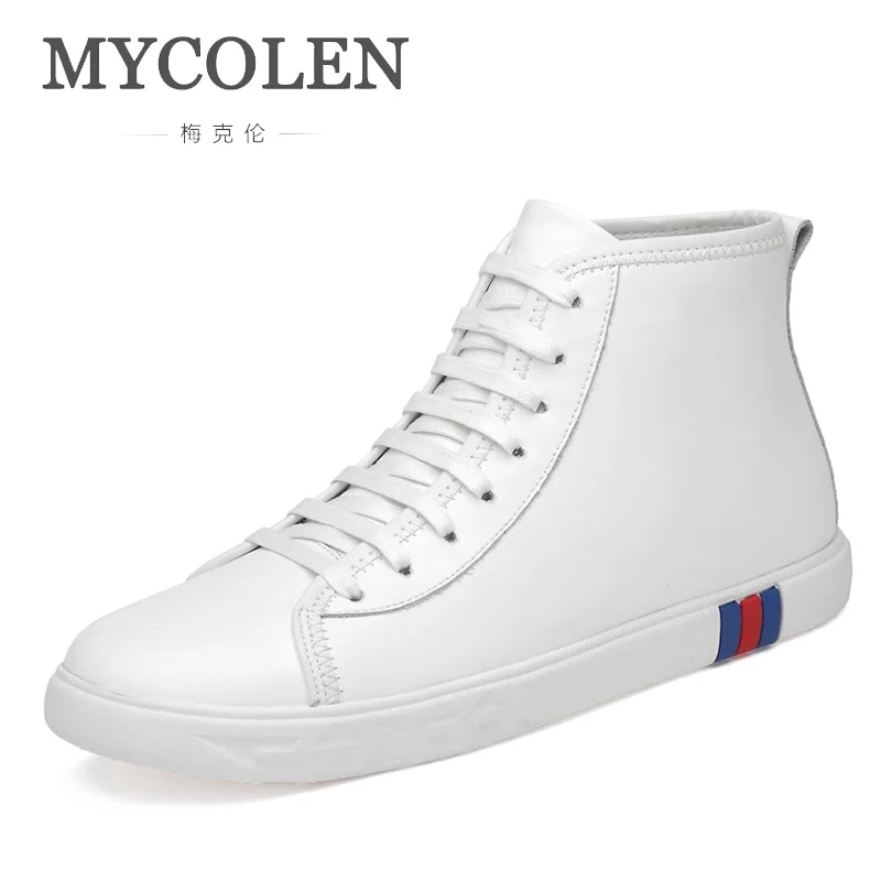 

MYCOLEN Spring And Autumn Men Boots Comfortable Quality High Top Shoes Men New Casual Shoes Breathable Casual Shoes Man