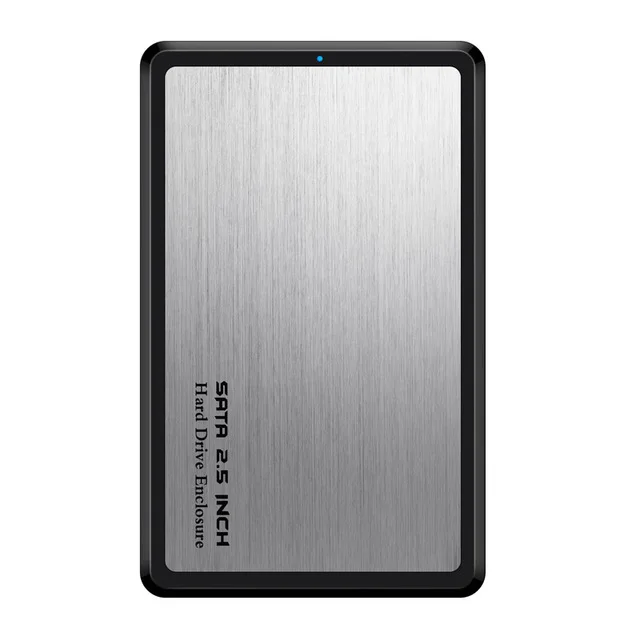2,5 дюйма USB 3,0 SATA Hd коробка HDD диск внешний HDD корпус черный чехол инструмент бесплатно 5 Гбит/с Поддержка UASP для SSD/2 ТБ жесткий диск - Цвет: Silver