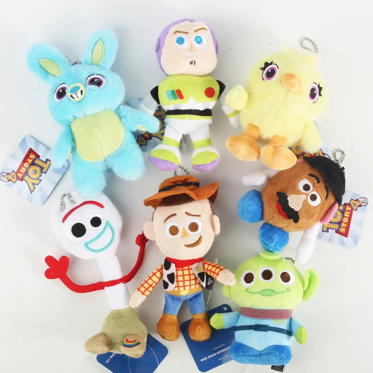 Disney 15 см История игрушек Lightyear 4 плюшевые мягкие куклы Forky Bunny Alien Buzz подарок для