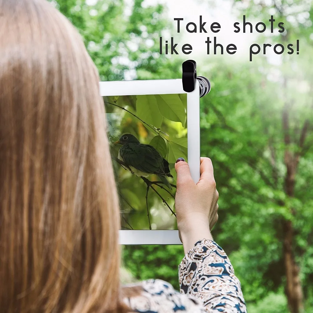 Универсальный телескоп для сотового телефона телеобъектив камеры 8X зум ручная