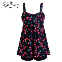 VGTOWN, комплект танкини размера плюс 4XL, женские купальники, Ретро стиль, цветочный принт, купальник, мягкий, пуш-ап, бикини, купальник, пляжная одежда