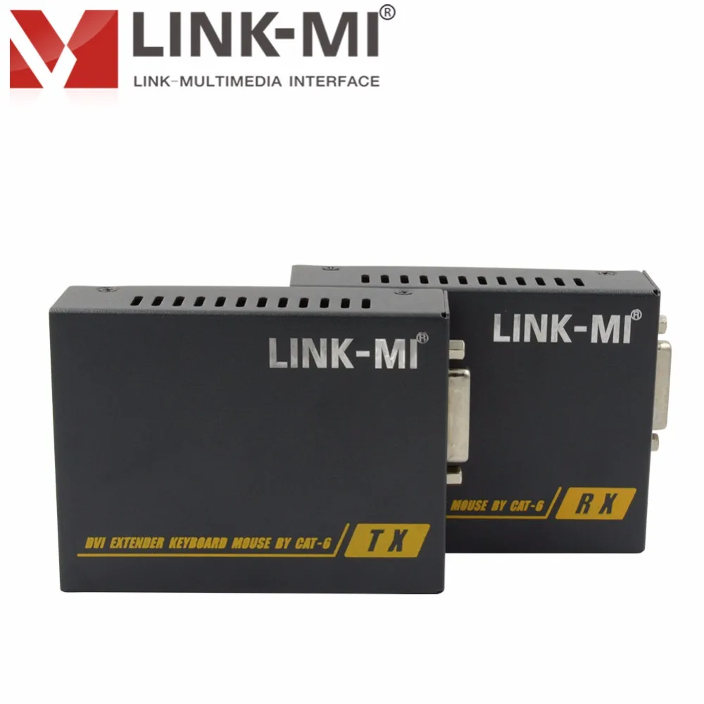 LINK-MI HT207DKM 60 м KVM/DVI в UTP Extender по одному CAT6 кабель матч много вид устройства отображения поддержка 3D 1080 P