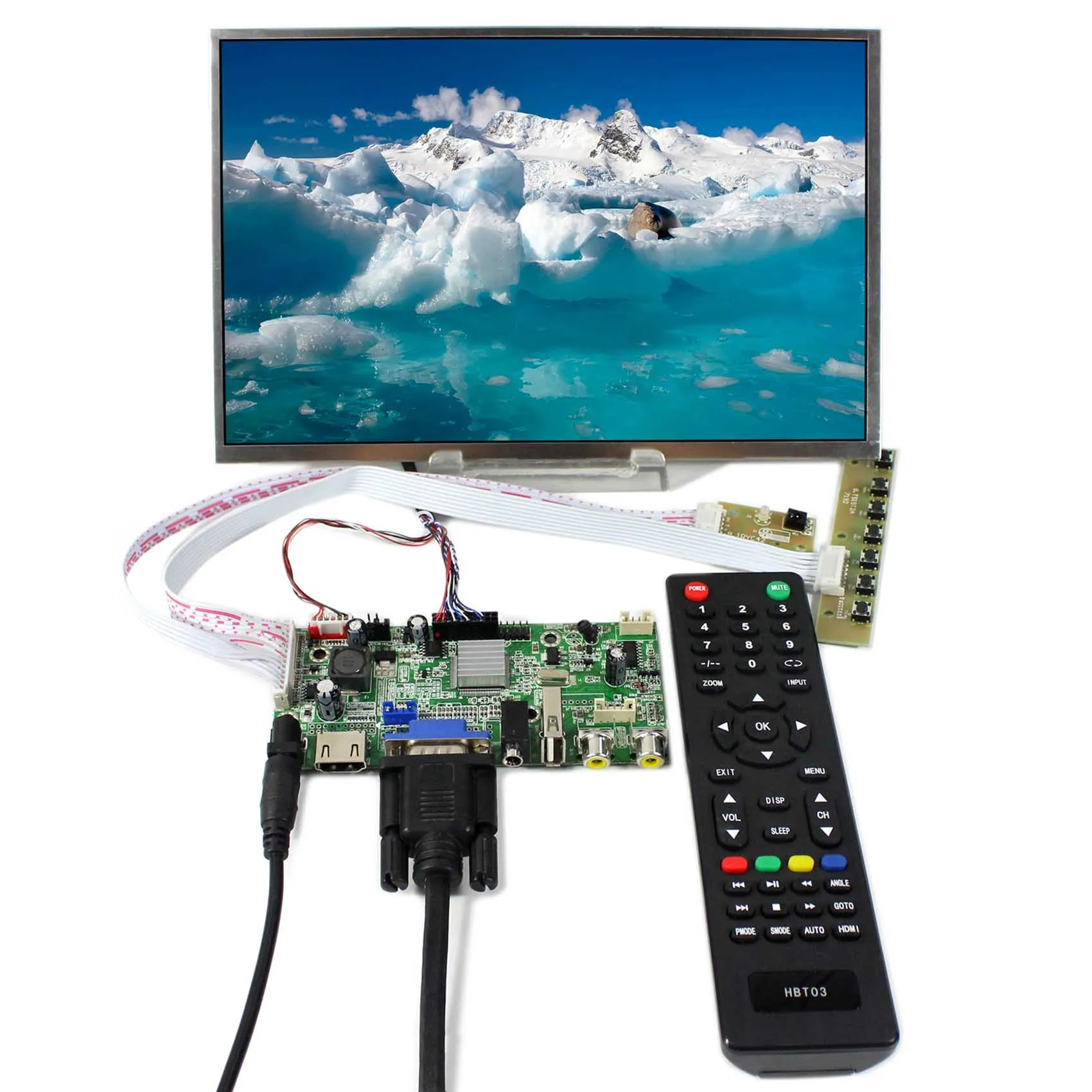 10 1 дюймов LP101WX1 B101EW05 1280x800 ЖК дисплей Экран с H DMI VGA AV аудио Плата контроллера USB