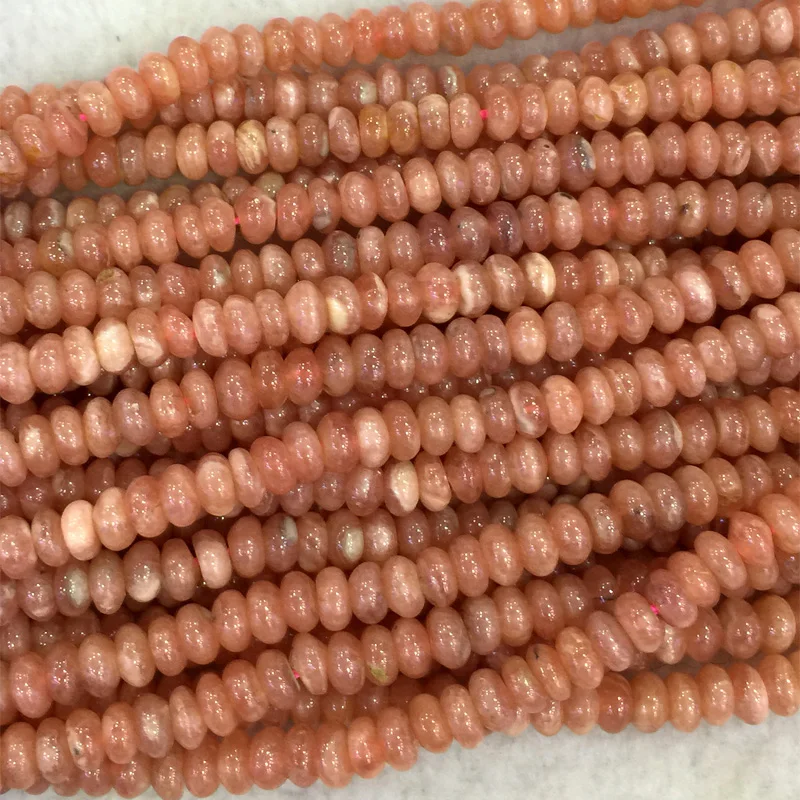 

Natural Genuine Pink Red Rhodochrosite Rondelle Loose Beads 3x5mm DIY Jewelry Necklaces or Bracelets 15" 04100