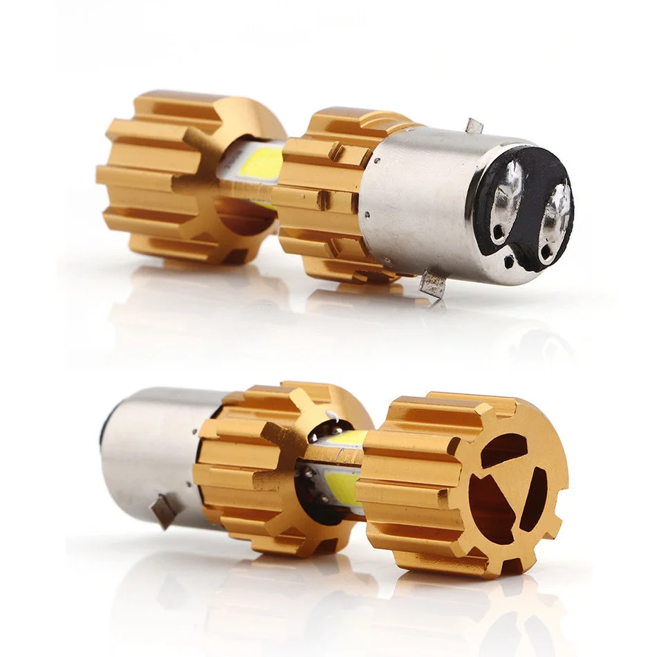 GZKAFOLEE BA20D светодиодный COB фара для мотоцикла велосипеда Hi/Lo DC 10 80V 6500K 2000LM| |
