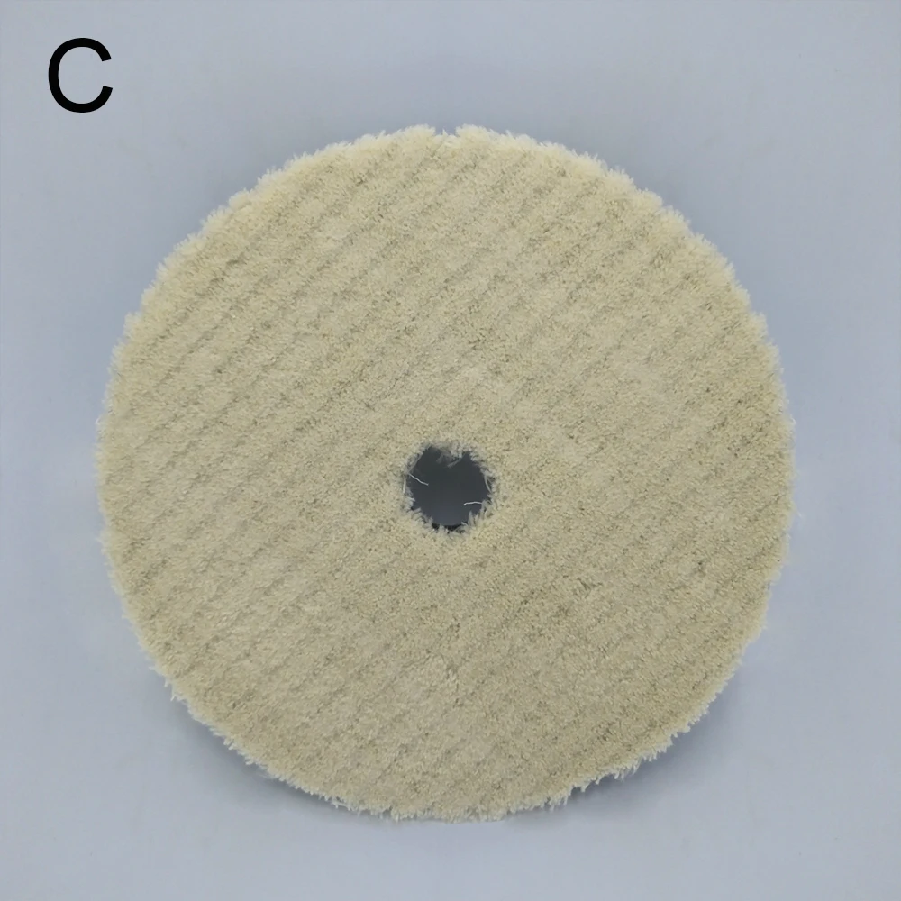 Самоклеющиеся диски из шерсти и плюша, войлочный Полировочный шлифовальный диск для полировальной машины 125 мм 150 мм