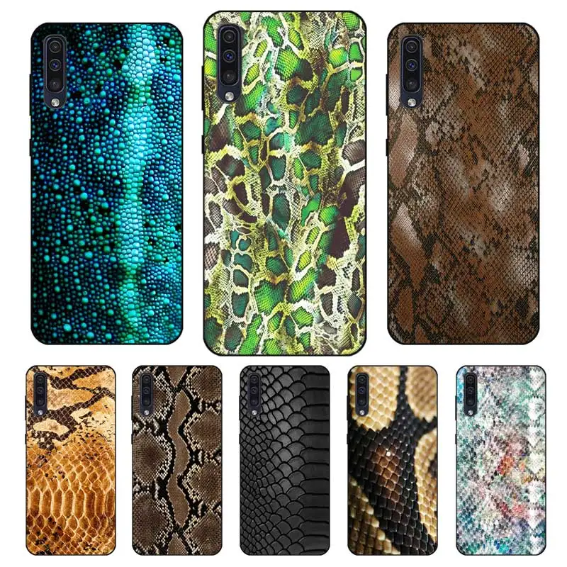 

N398 Snake Skin Black Silicone Case For Samsung Galaxy A2 Core A6 A7 A8 A9 A10 A30 A40 A50 A60 A70 A8S A9S A20E Plus
