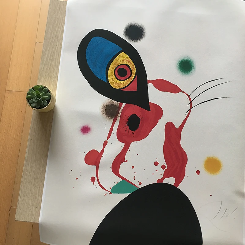 Joan Miro L'eunuque имперский абстрактный настенный художественный холст с печатью постера декоративная картина для гостиной домашний декор