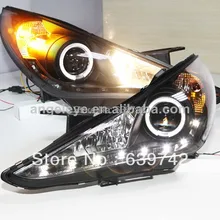 Для hyundai Sonata светодиодный фонарь для глаз ангела объектив проектора 2011-2013 год SN