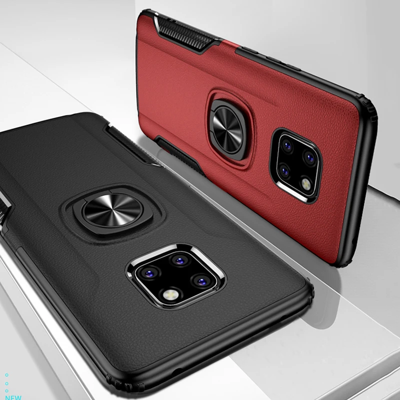 For Mate20 Case for Huawei Mate 20 Pro Lite 20Pro 20X P20 FingerRing Cover Magnet Mount Air Vent Car Holder |