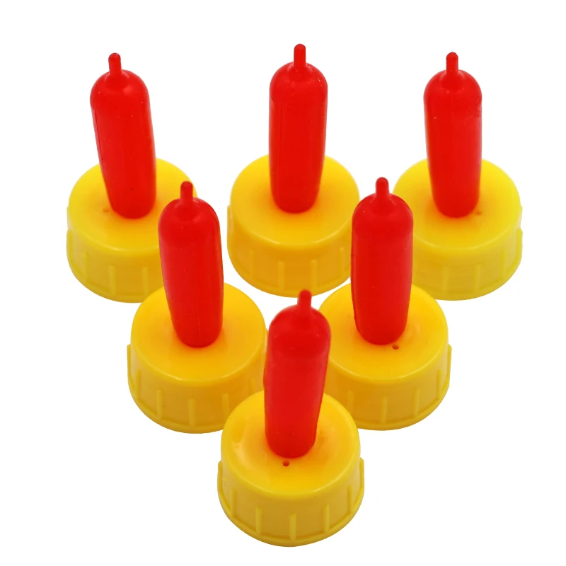 Bebedero de pezón de leche de oveja y cabra, tetina de alimentación de goma suave, 5 uds.