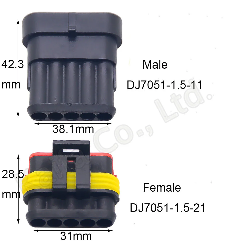30 комплектов содержат(5 шт. 1+ 2+ 3+ 4+ 5+ 6 P) Разъемы AMP 1,5 штекерные и гнездовые, автомобильные водонепроницаемые разъемы+ 1 шт. инструмент для SN-48B