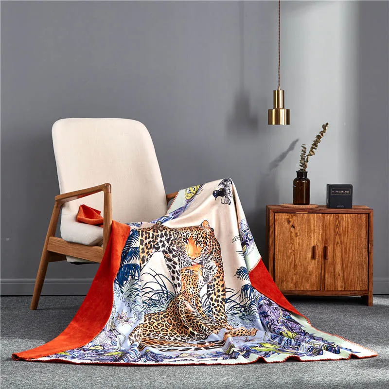 Современный роскошный, двойной слой мягкие покрывала для кресла наволочка, домашний декор вязаный плед путешествия вес Гравитация одеяло s массивное пледы одеяло - Цвет: 7