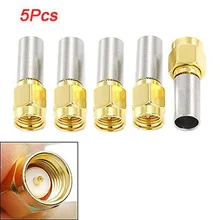 IMC Горячая 5 шт. SMA штекер RF коаксиальный разъем обжимной для RG58 RG142 RG400 LMR195 RG223