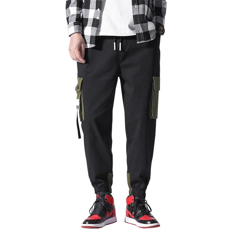 M-5XL 2019 Spring Track Pants Men Sweatpants Mens Joggers Pants Cargo Camo Tactical Harem Green Pants Men