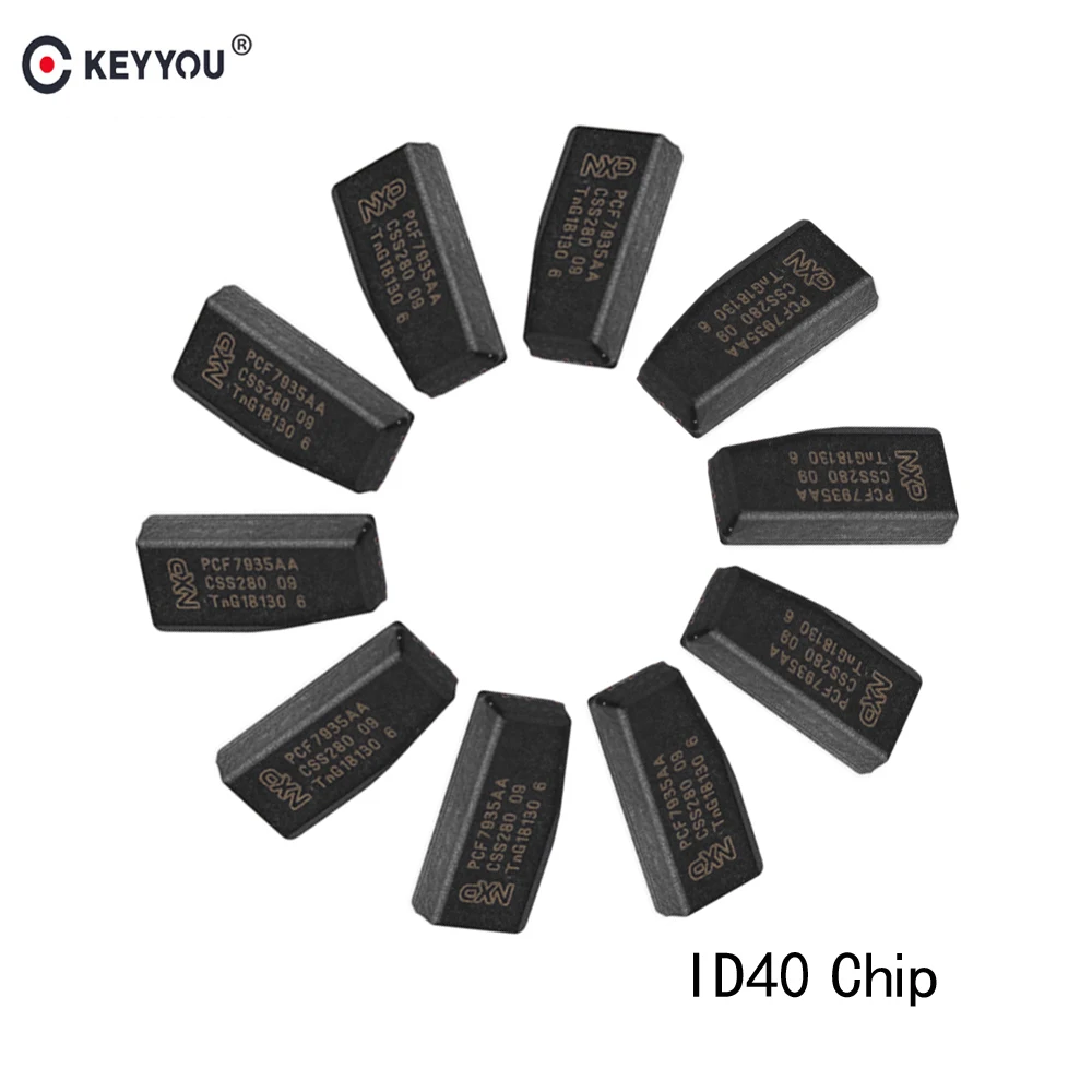 KEYYOU 10X For Vauxhall Opel Astra Vectra Zafira ID40 4D40 Carbon Transponder Chip TP09 40 Bits Remote Car Key | Автомобили и